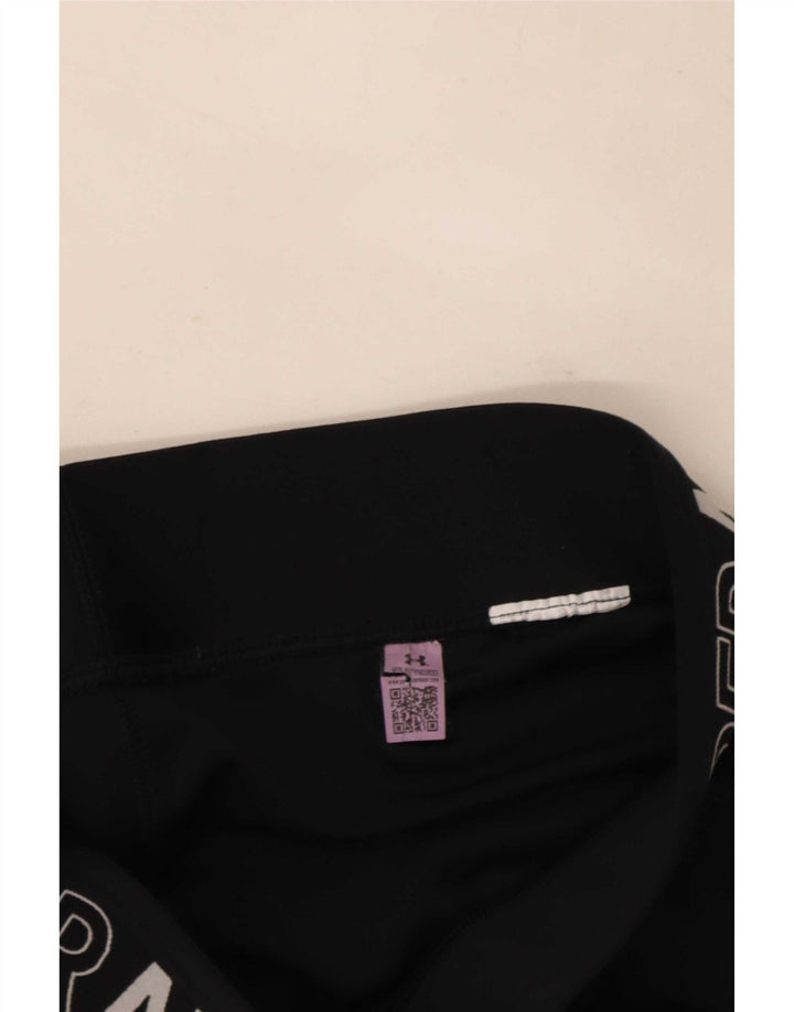 Leggings capri grafic Under Armour pentru femei UK 8 Small Black