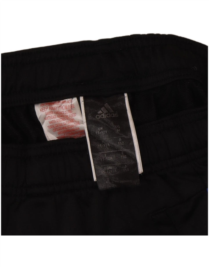 Adidas Băieți Pantaloni Trening Pantaloni Joggeri 11-12 Ani Poliester Negru