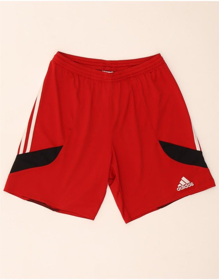 Pantaloni scurți sport Adidas Climalite pentru bărbați, roșu, poliester color bloc