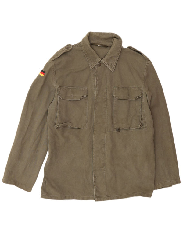 Jachetă militară vintage pentru bărbați UK 40 Large Khaki