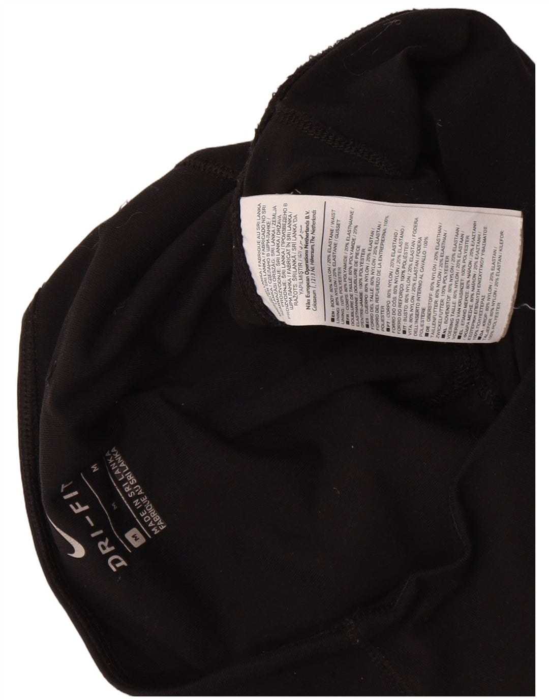 Leggings Nike Dri Fit pentru femei UK 12 Medium Black Nylon
