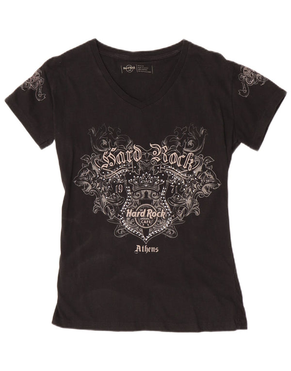 Hard Rock Cafe Atena Tricou grafic Top UK 12 Medium Black Paisley