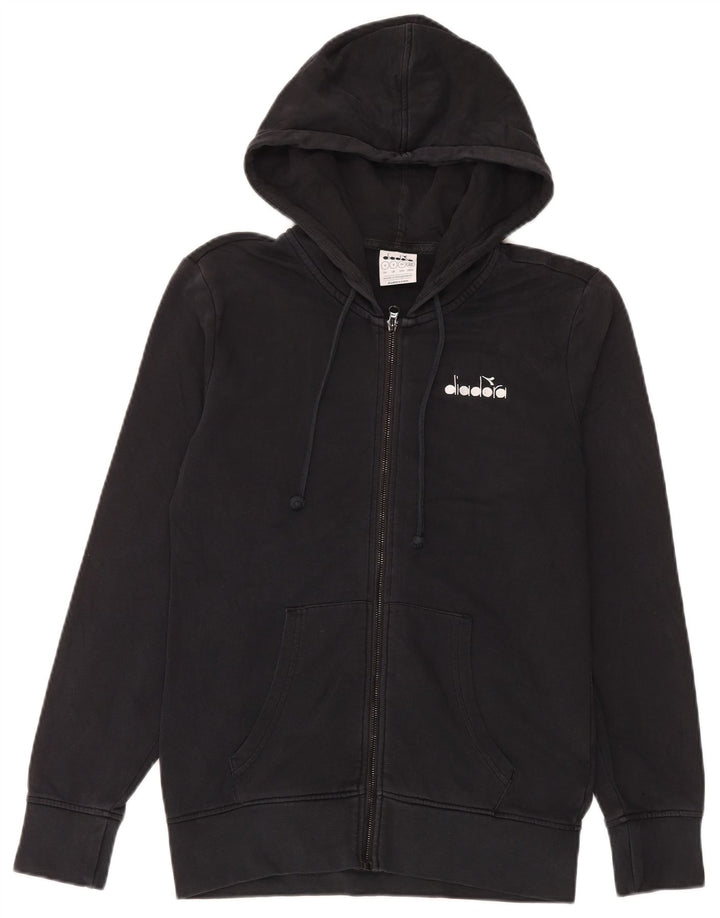 Pulover Diadora pentru bărbați, cu fermoar, mic negru