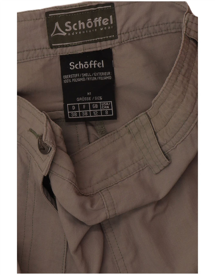 SCHOFFEL Pantaloni casual conici pentru femei UK 12 Medium W28 L32 Gri