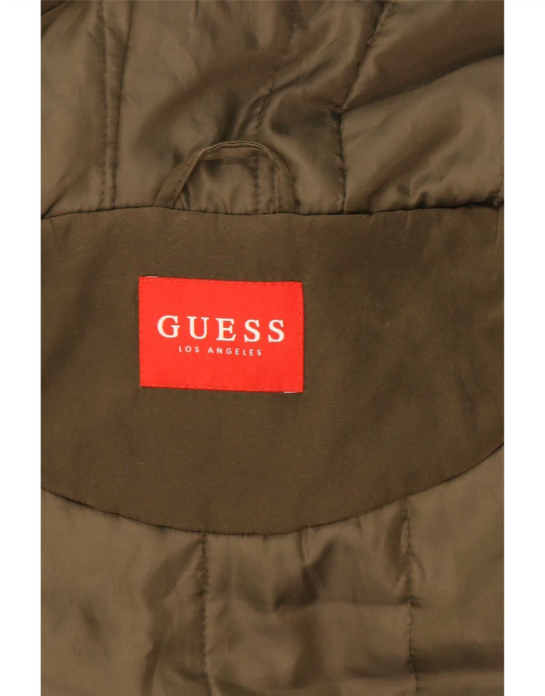 Jachetă parka supradimensionată cu glugă Guess pentru femei UK 6 XS Kaki Poliester