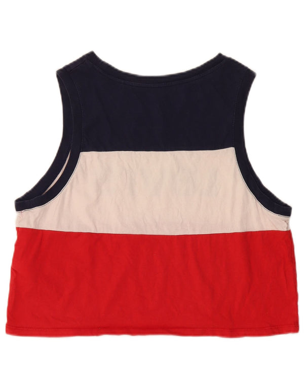 Top cu vestă cu grafică crop LEVI'S pentru femei UK 14, mare, multicolor, color block