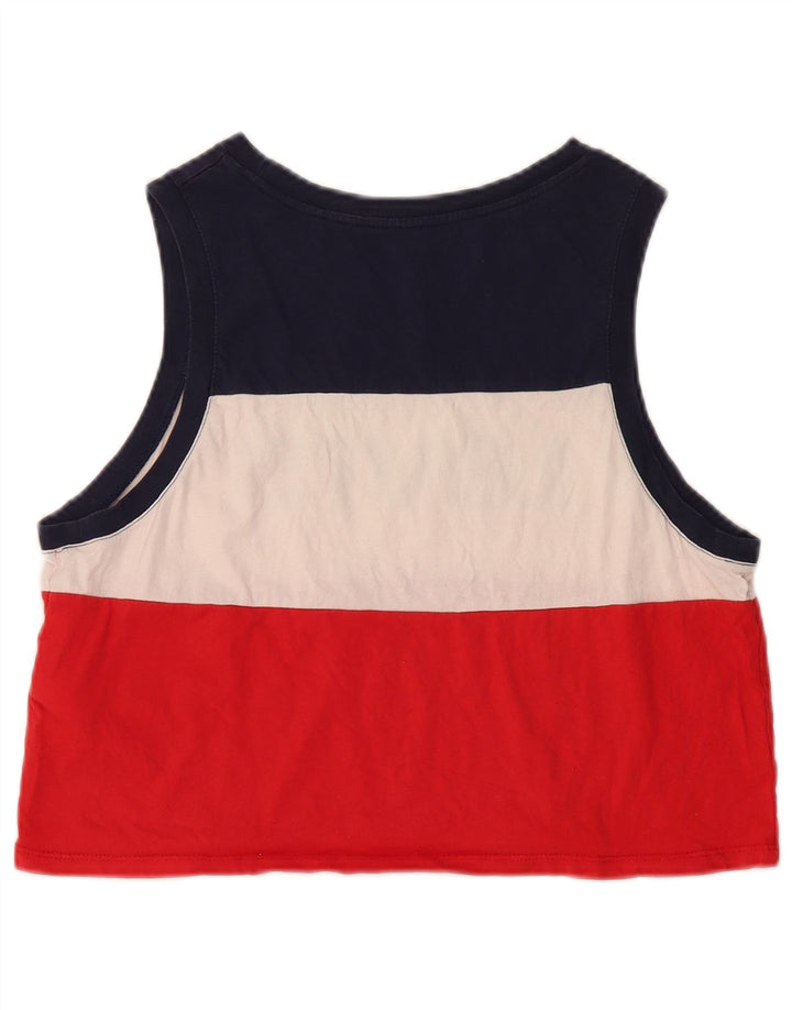 Top cu vestă cu grafică crop LEVI'S pentru femei UK 14, mare, multicolor, color block