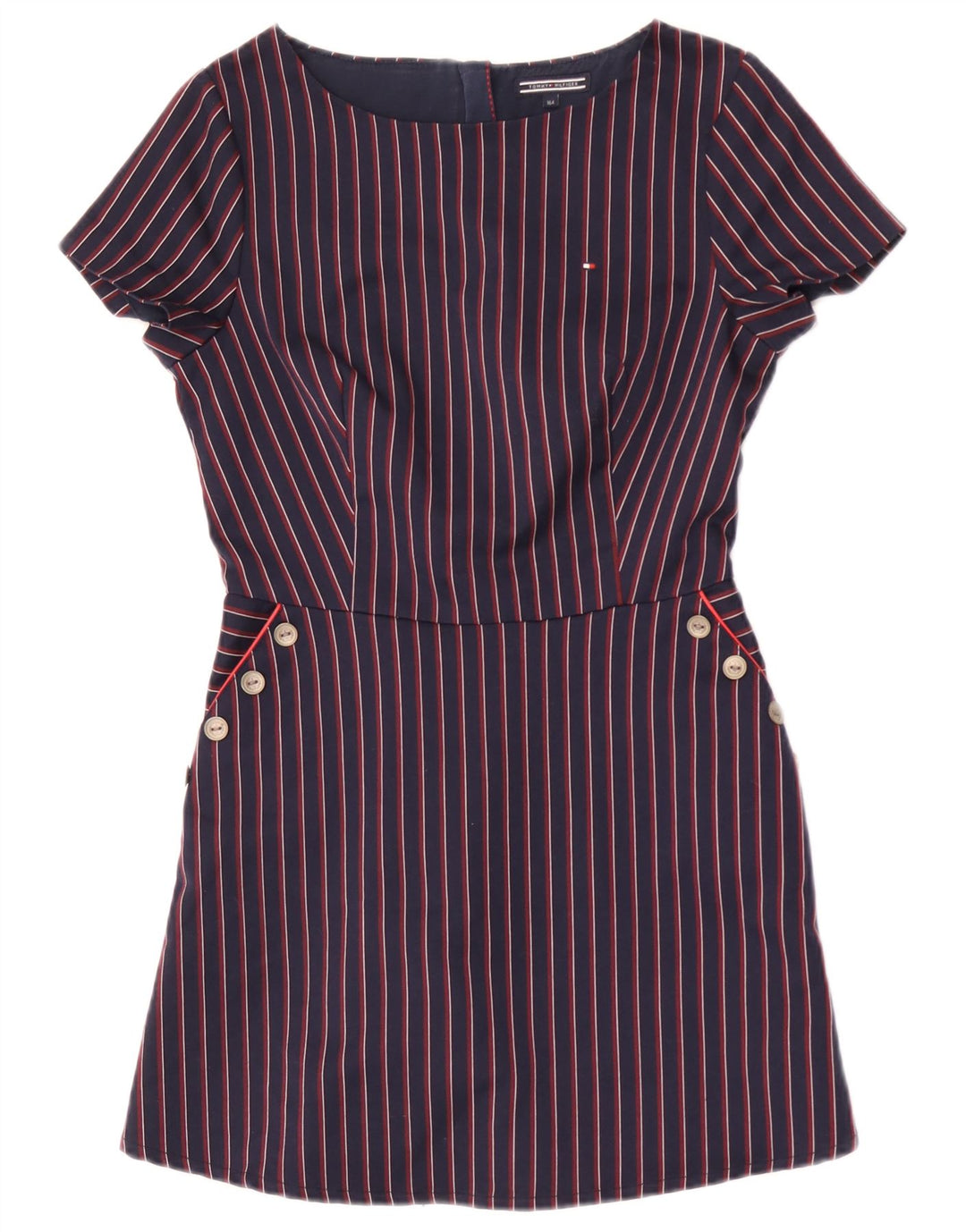 Rochie de bază Tommy Hilfiger Fete 14-15 Ani Bleumarin în dungi