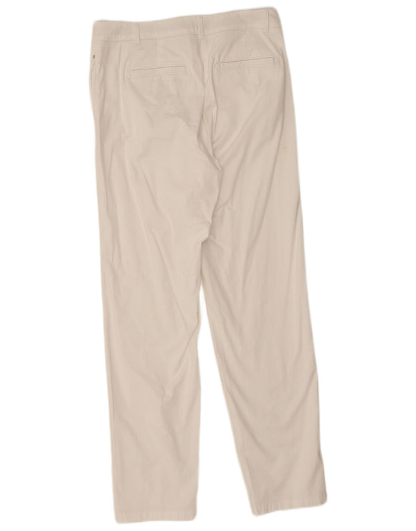 Pantaloni chino drepti pentru femei Marks & Spencer UK 12 Medium W32 L30 Alb