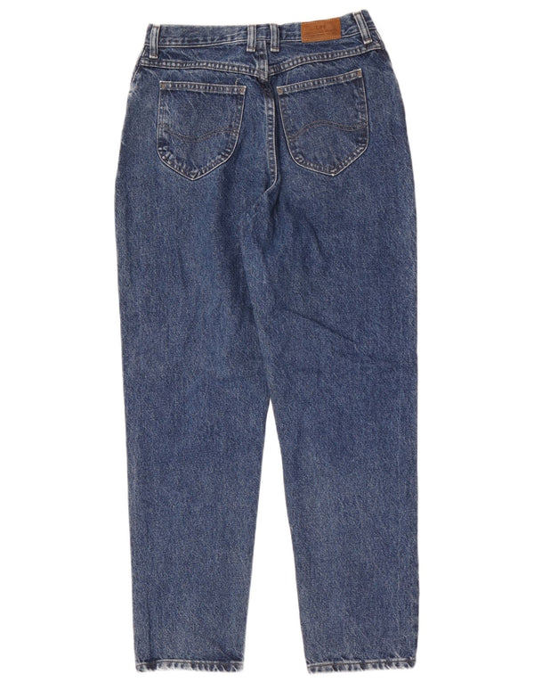 Blugi conici pentru femei cu talie înaltă Lee US 10 Medium W26 L29 Bumbac albastru