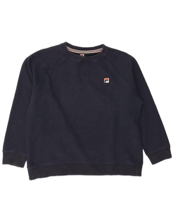 Pulover pentru damă Fila Pulover UK 16 mare, bleumarin, bumbac