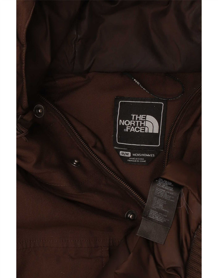 Jachetă Windbreaker pentru bărbați cu glugă The North Face UK 38, nailon maro mediu
