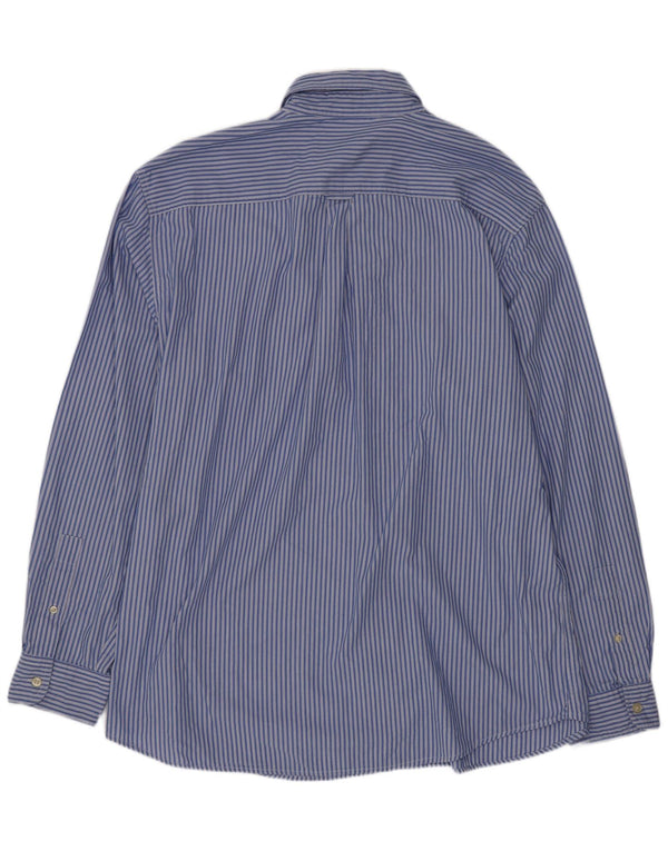 Cămașă pentru bărbați Chaps Easy Care XL, bumbac cu dungi albastre
