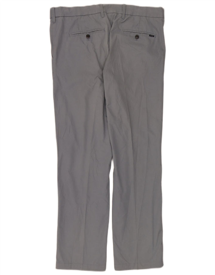 Pantaloni de costum pentru bărbați Marks & Spencer, cu ajustare normală, L36 L31, bumbac albastru