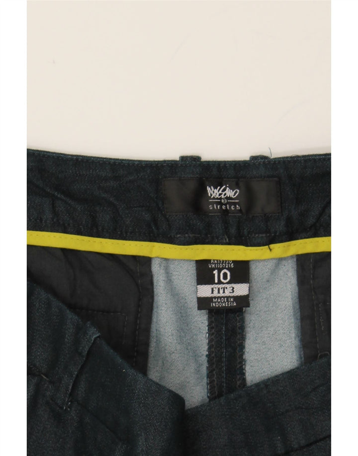 MOSSIMO Womens Stretch Chino Shorts US 10 Large W32 Navy Blue Cotton Vintage Mossimo and Second-Hand Mossimo from Messina Hembry 