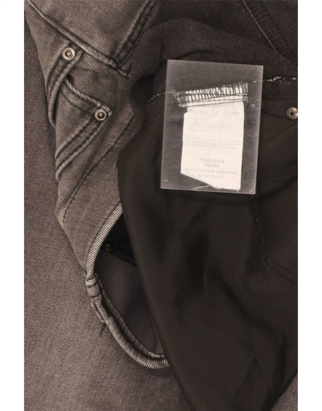 Blugi Lee pentru bărbați, slim, drepte, W36 L34, bumbac gri