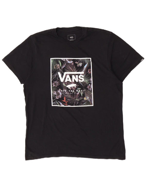 Tricou grafic Vans personalizat pentru barbati Top XL bumbac negru