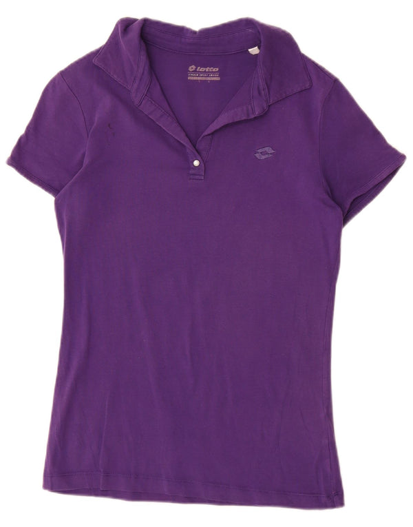 Tricou polo pentru femei Lotto UK 14 mare, mov, bumbac