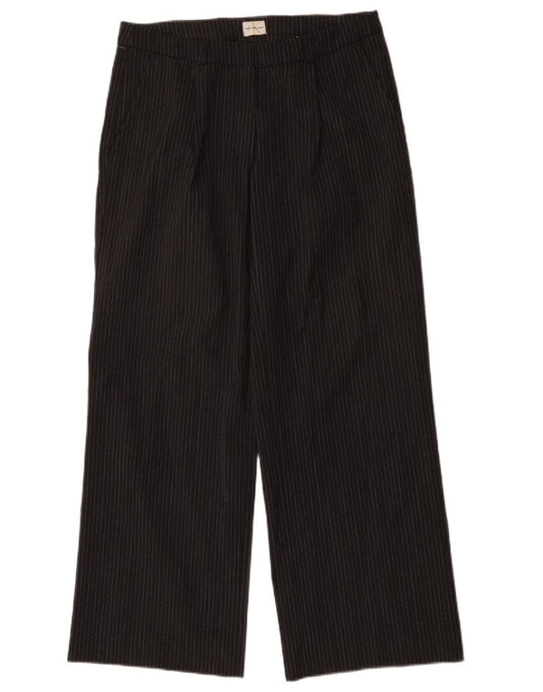 Pantaloni chino drepți pentru femei CALVIN KLEIN L30 L31 poliester cu dungi gri