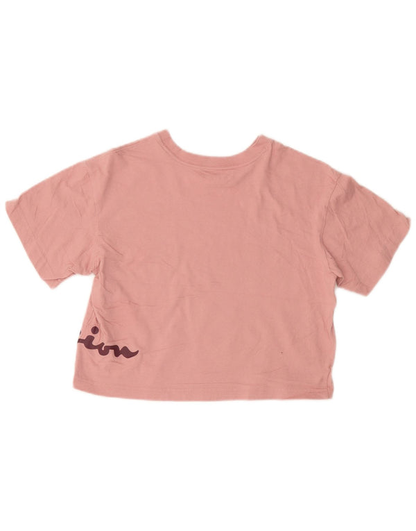 Tricou crop pentru femei CHAMPION Top UK 6 XS Bumbac roz