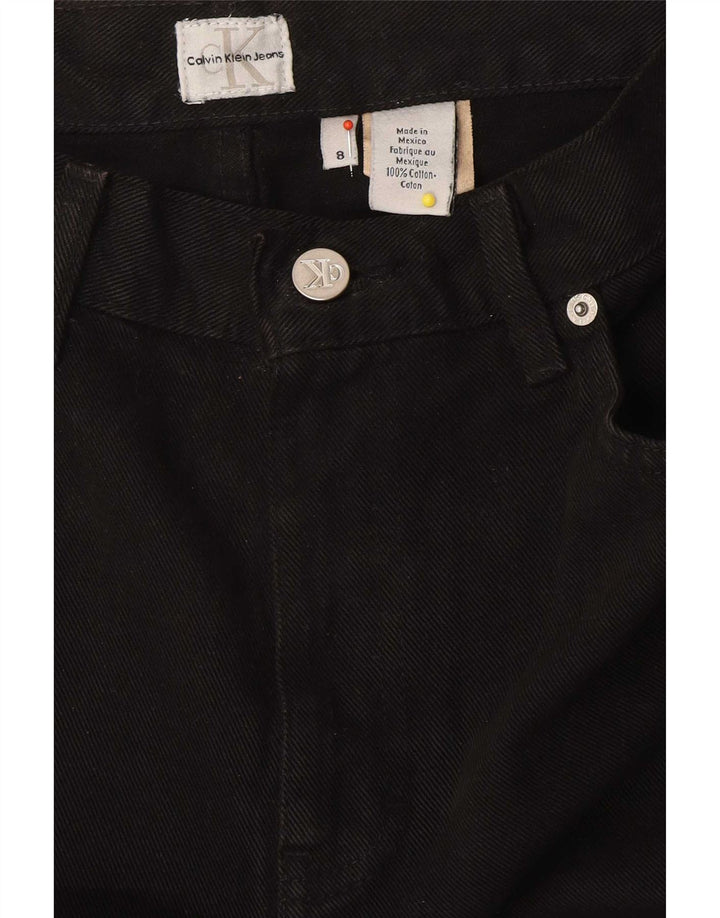 Blugi drepti pentru femei Calvin Klein US 8 Medium W30 L29 Bumbac negru