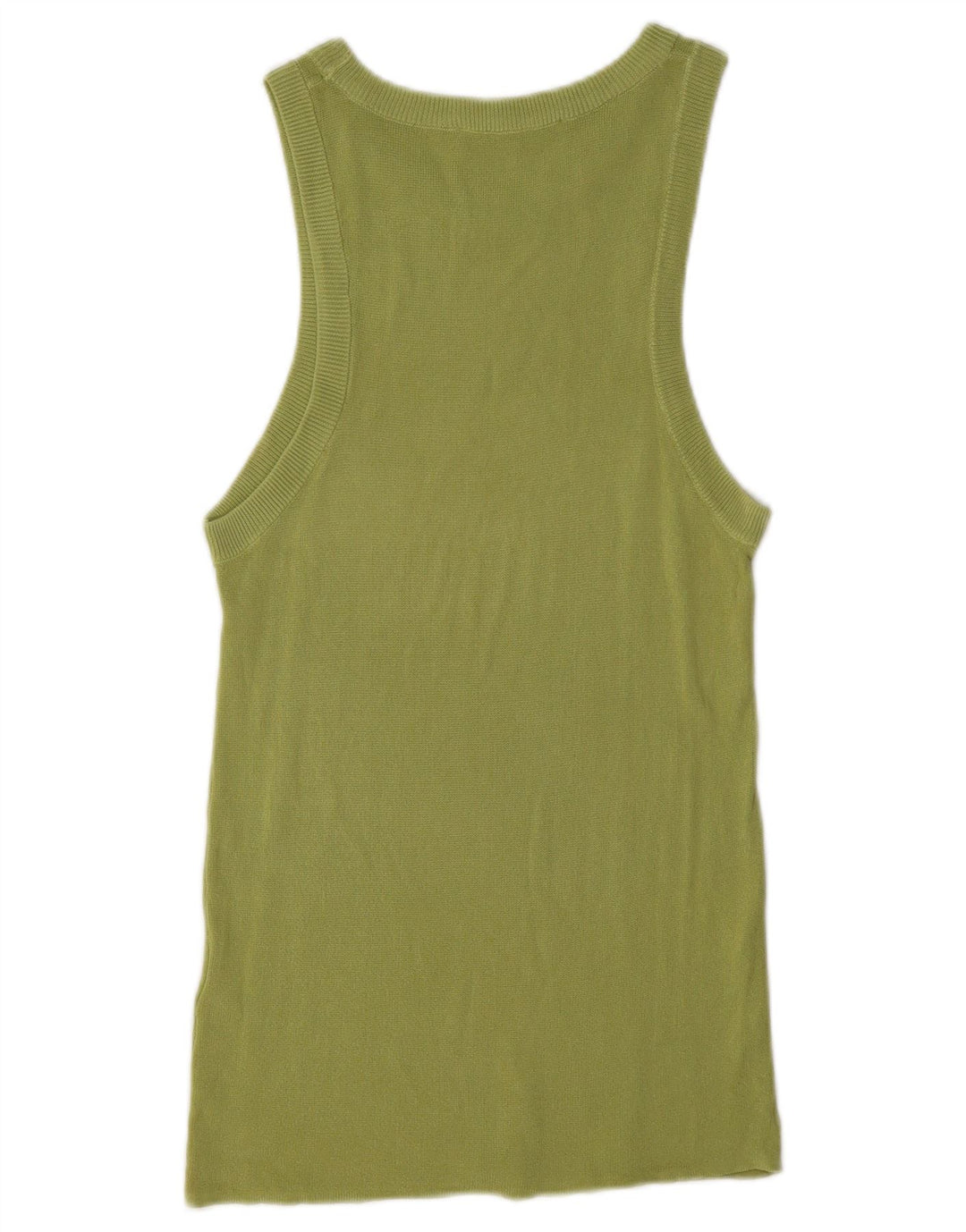 Vest Vest Top Femei Zara UK 14 Large Green Viscose