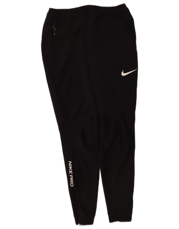 Pantaloni de trening Nike pentru femei Dri Fit Graphic Pantaloni de jogging UK 12 Medium Black