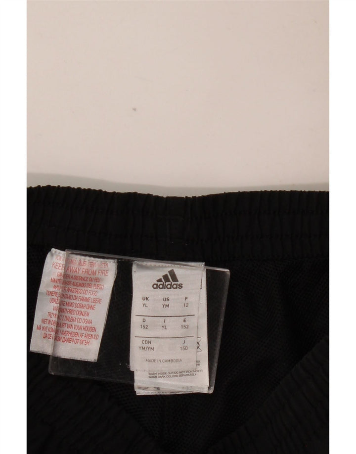 Pantaloni de trening ADIDAS băieți Joggeri 11-12 ani Poliester negru mare