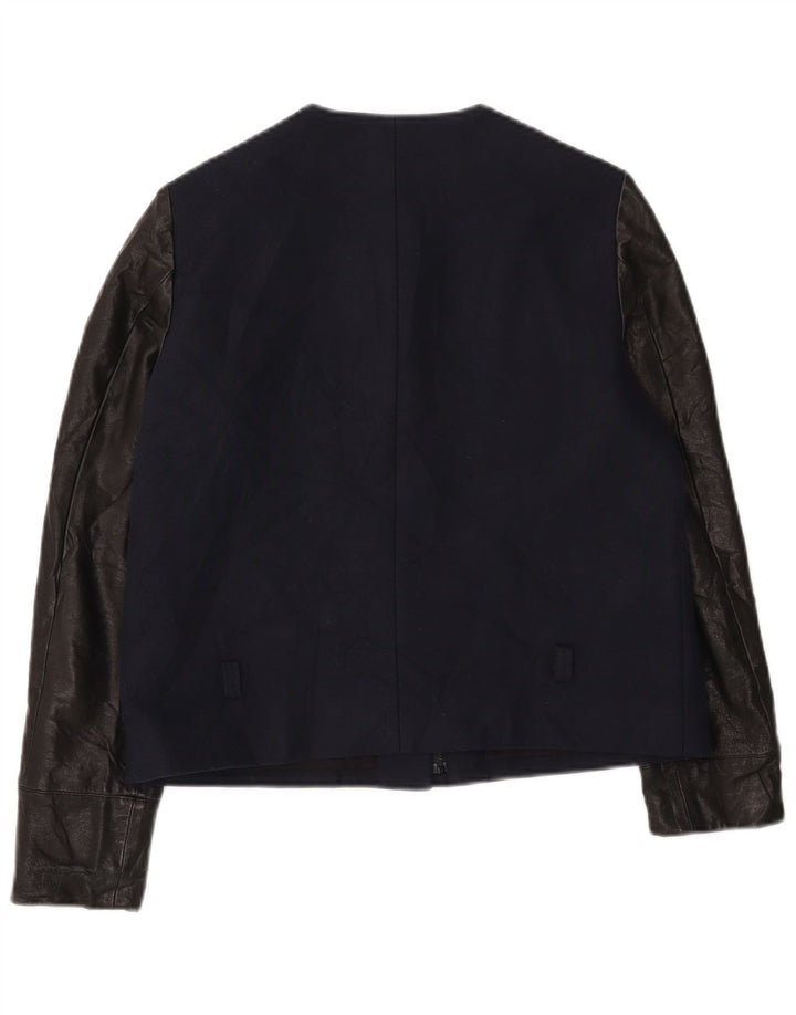 Jachetă Cos pentru femei EU 40, mediu bleumarin, bumbac color bloc