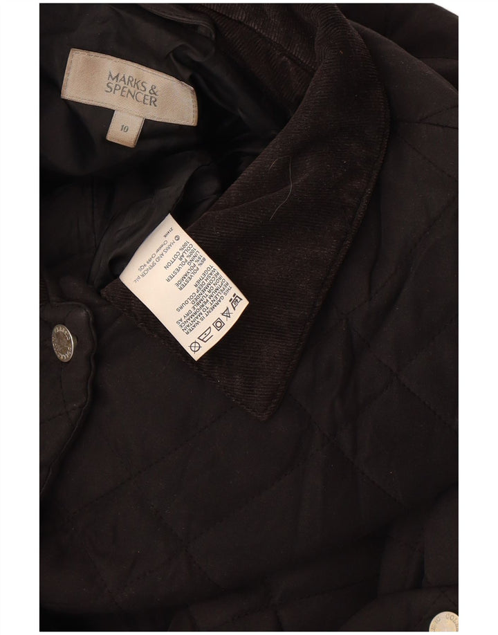 Jachetă matlasată supradimensionată pentru femei Marks & Spencer UK 10 Small Black