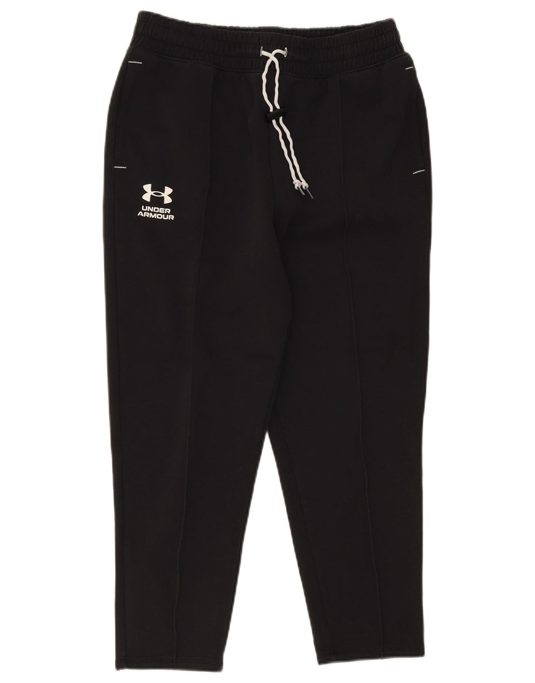 Pantaloni de trening Under Armour Crop pentru bărbați, bumbac mediu negru