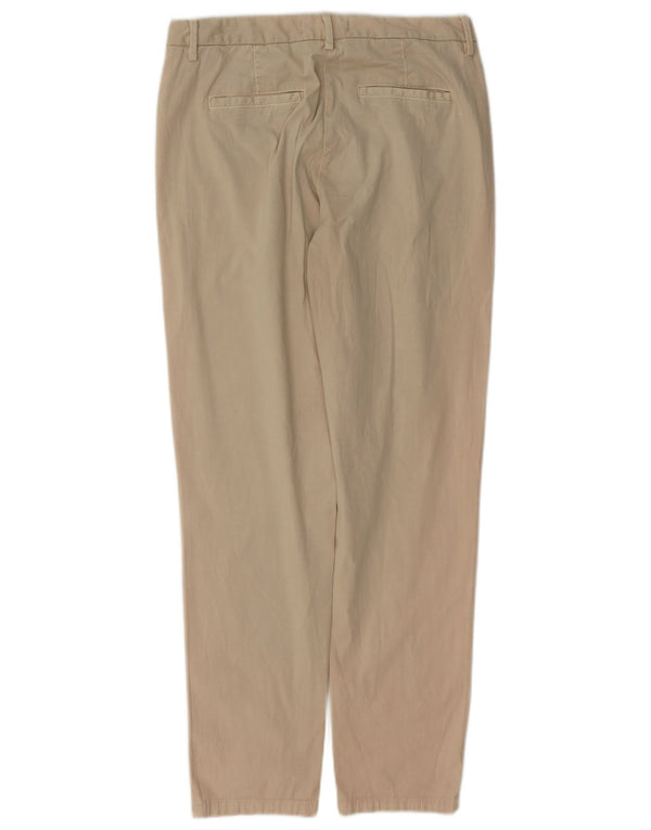 Pantaloni chino subțiri pentru femei Marks & Spencer UK 10 Small W27 L29 Bej Bumbac