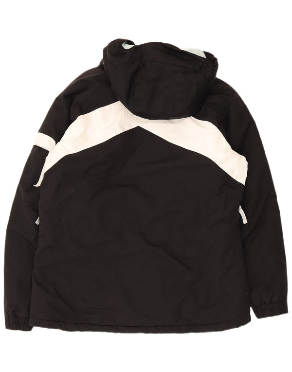 Jachetă de schi Columbia, pentru femei, cu glugă, UK 18 XL, neagră, din nailon