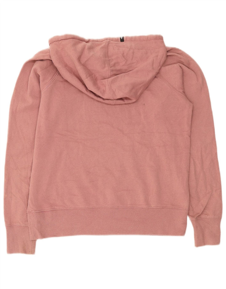 VOLCOM Pulover cu glugă cu grafic pentru femei UK 14 Roz mediu