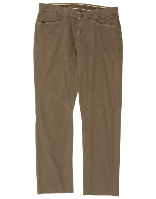 Pantaloni casual drepti pentru bărbați 9.2 by Carlo Chionna W36 L30 bumbac kaki