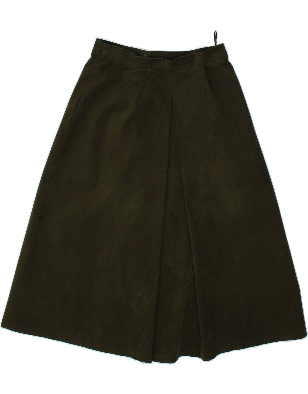 VINTAGE Womens A-Line Skirt W26 Small  Khaki Vintage Vintage and Second-Hand Vintage from Messina Hembry 