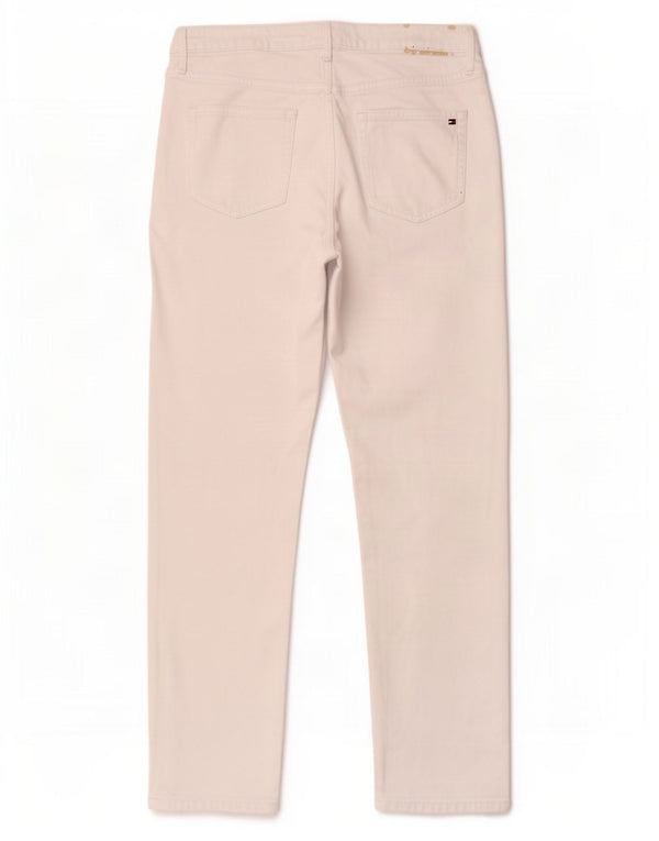 Blugi drepti pentru femei Tommy Hilfiger W30 L28 bumbac alb