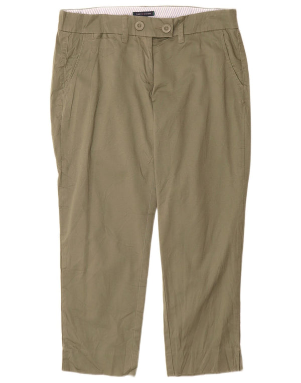 Pantaloni de costum drepți pentru femei Tommy Hilfiger US 6 Medium L30 L27 Kaki
