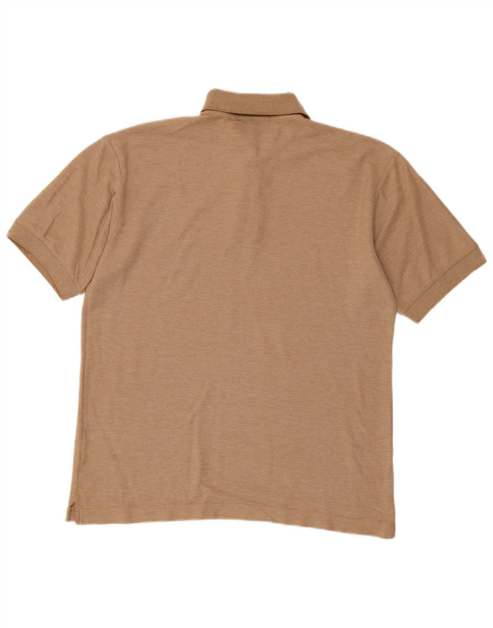 Tricou polo FILA pentru bărbați IT 48, bumbac cu pete maro mediu