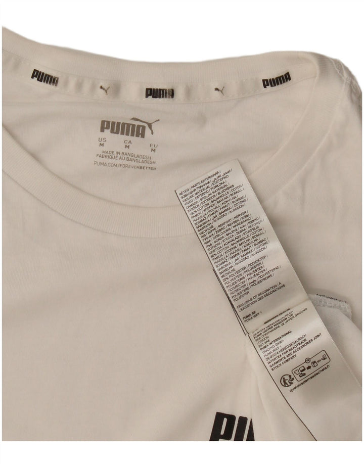 Tricou pentru bărbați Puma Top Medium White Bumbac