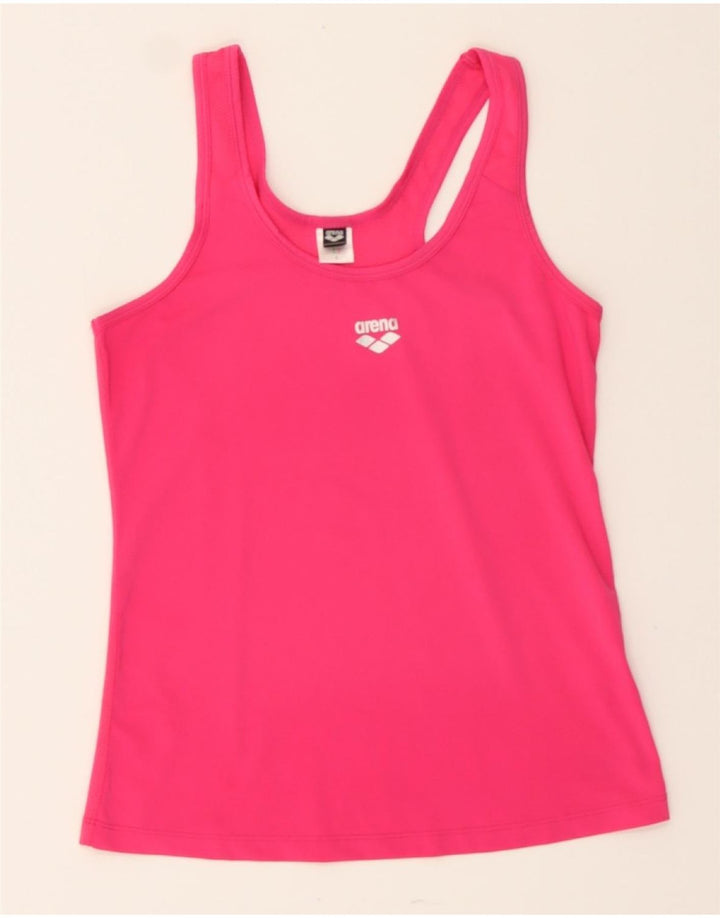 ARENA Womens Crop Vest Top UK 10 Small Pink Polyester Vintage Arena and Second-Hand Arena from Messina Hembry 