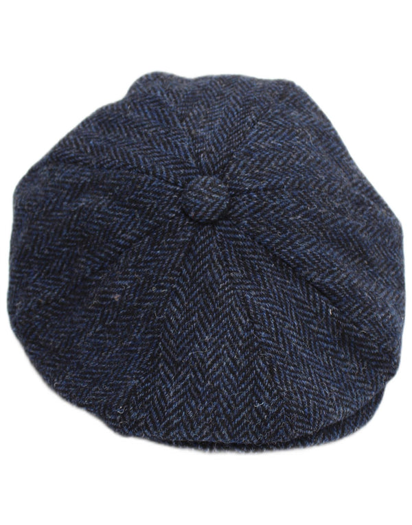 Şapcă plată pentru bărbaţi Walker and Hawkes Medium Bluemarin Herringbone Classic