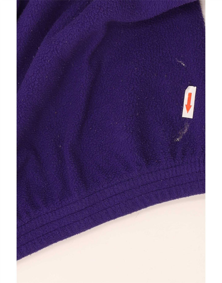 Pulover din lână pentru bărbați Brugi, cu fermoar, mov, poliester color bloc