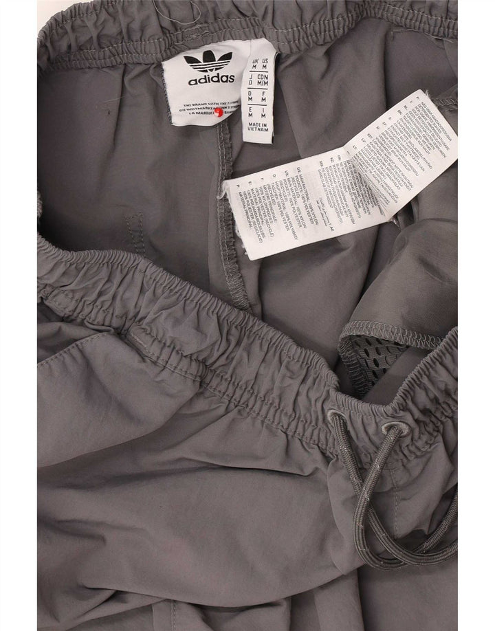 Pantaloni de trening Adidas pentru bărbați Cargo Pantaloni de jogging, nailon gri mediu
