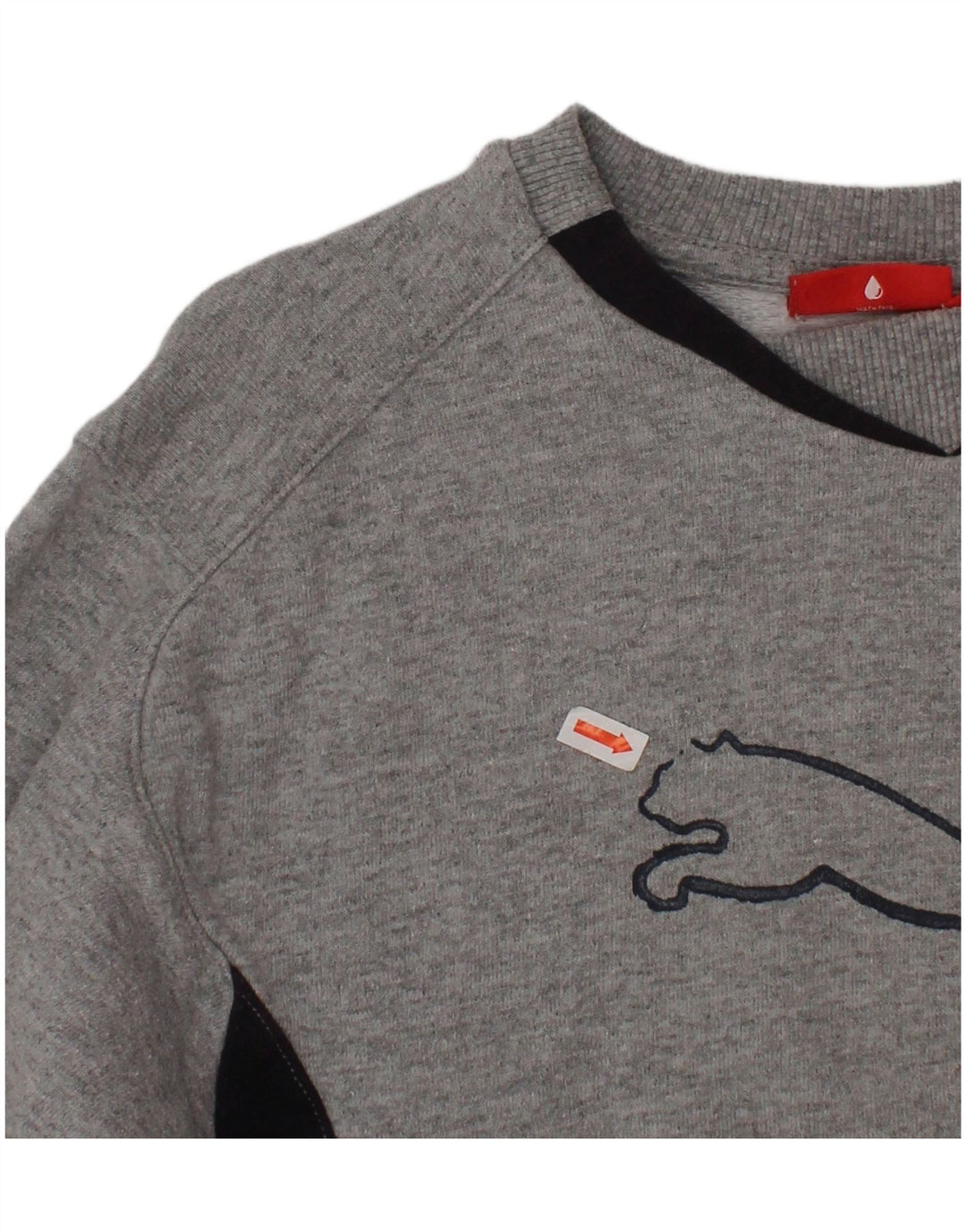 Pulover grafic pentru băieți NIKE, 9-10 ani, bumbac color bloc, gri