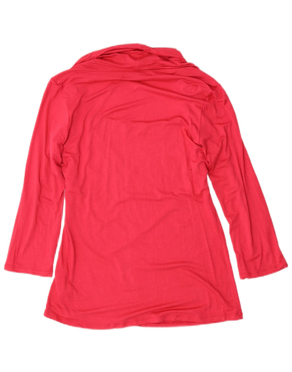 Bluză pentru femei Zara cu mâneci 3/4, UK 18 XL, viscoză roz