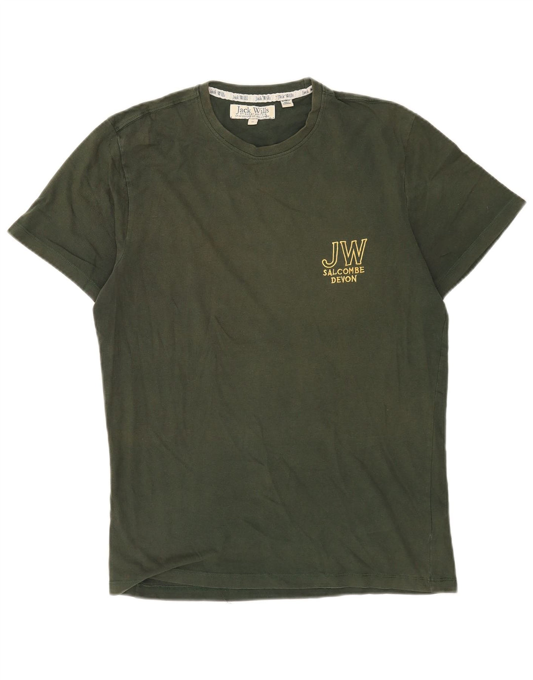 Tricou cu grafică Jack Wills pentru bărbați Top Medium Khaki Bumbac