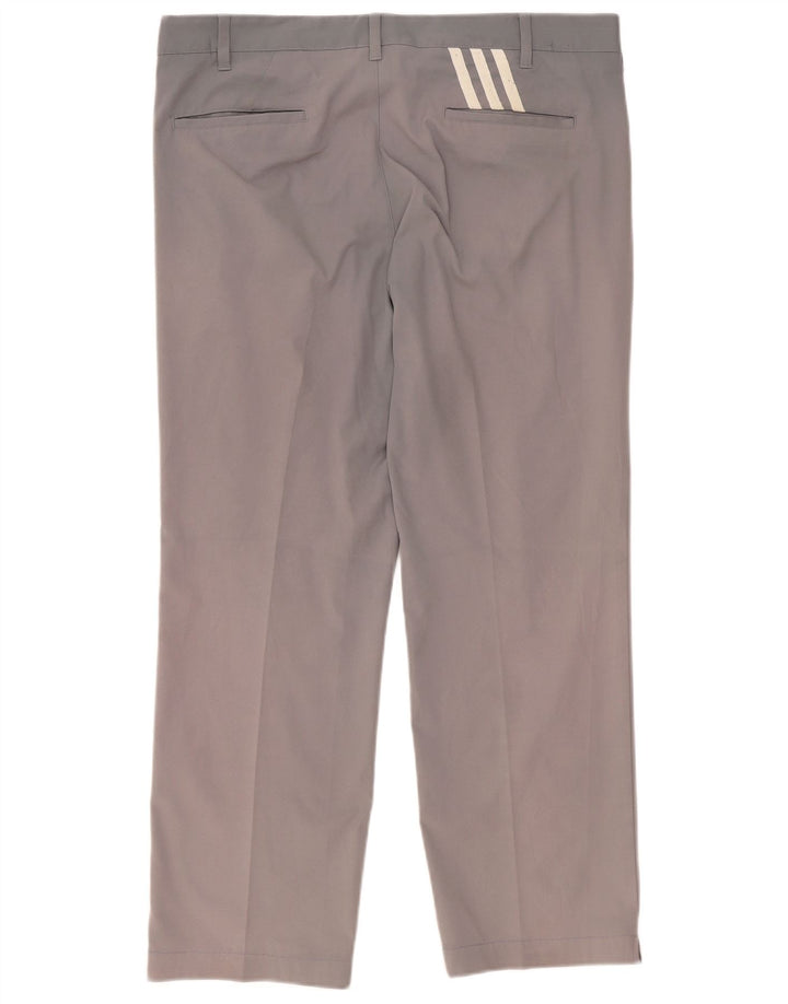 Pantaloni chino drepți pentru bărbați Adidas W38 L29 poliester gri