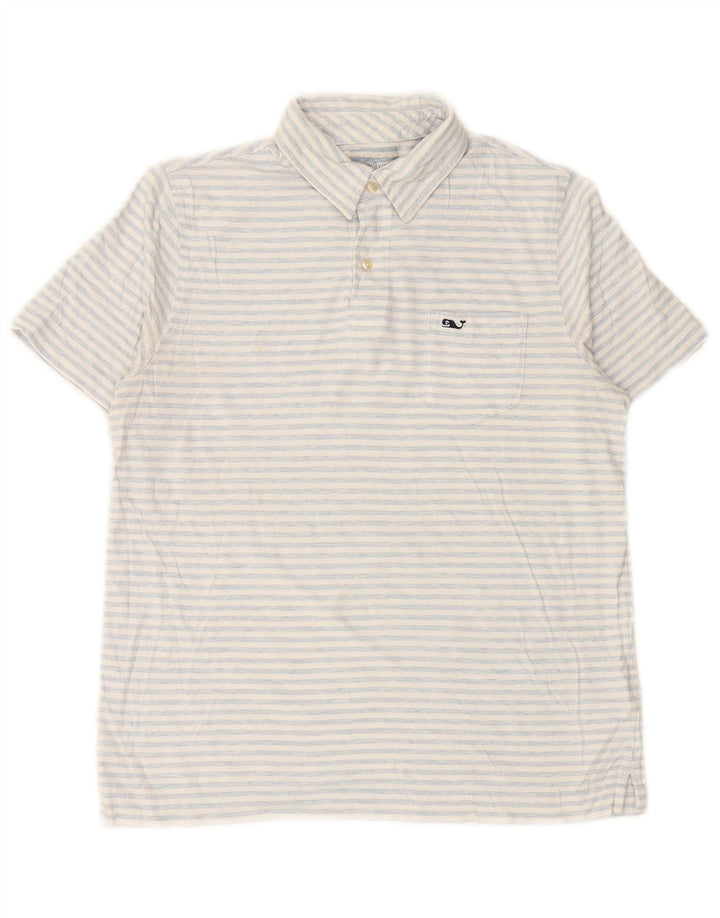 VINEYARD VINES Tricou Polo Băieți 15-16 Ani Mare Bumbac cu dungi albe