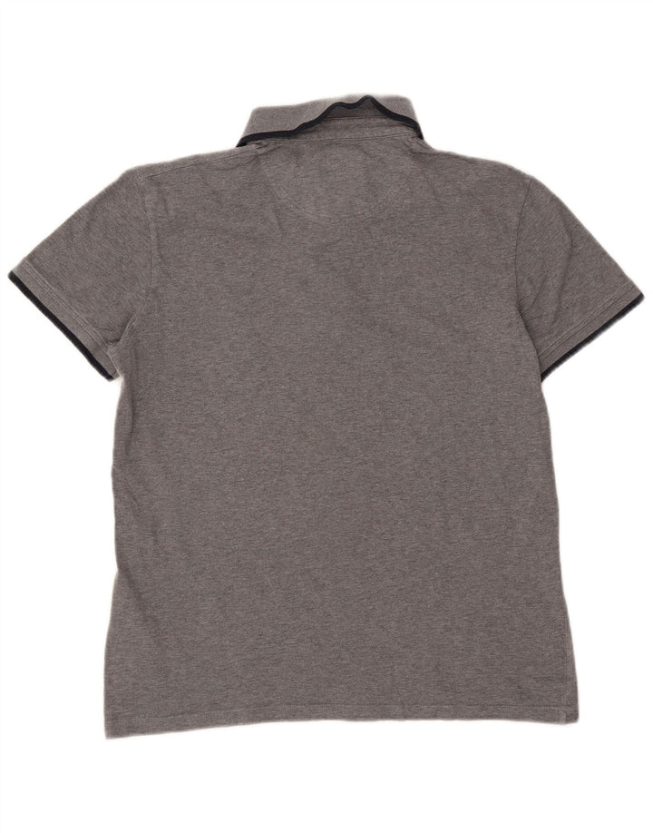 Tricou polo pentru bărbați Bikkembergs, mare, gri bumbac
